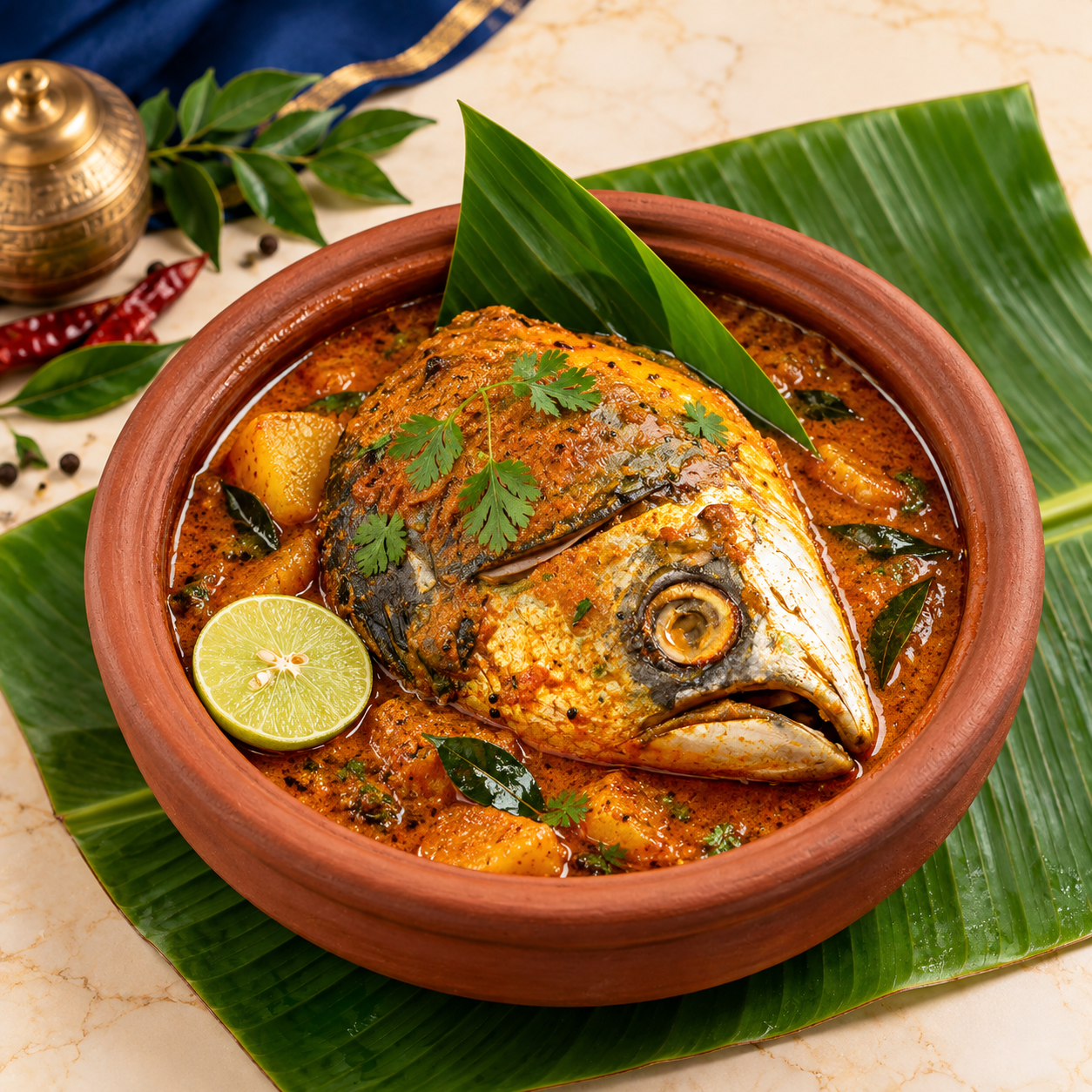 Fish Head Curry at Kalam Restaurant