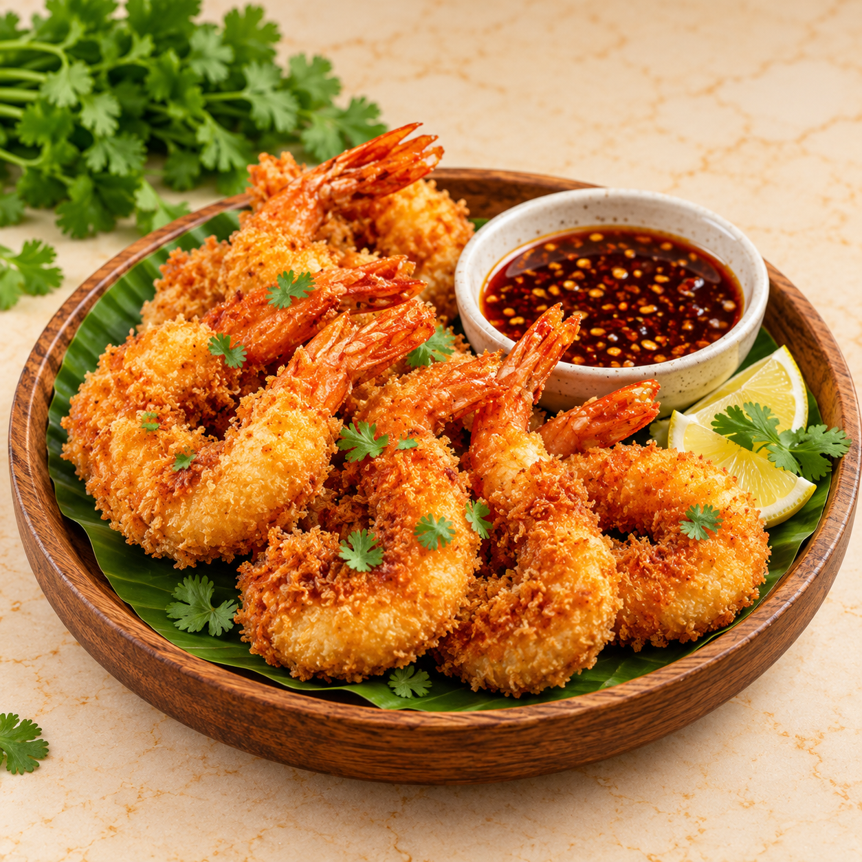 Golden Fried Prawn at Kalam Restaurant