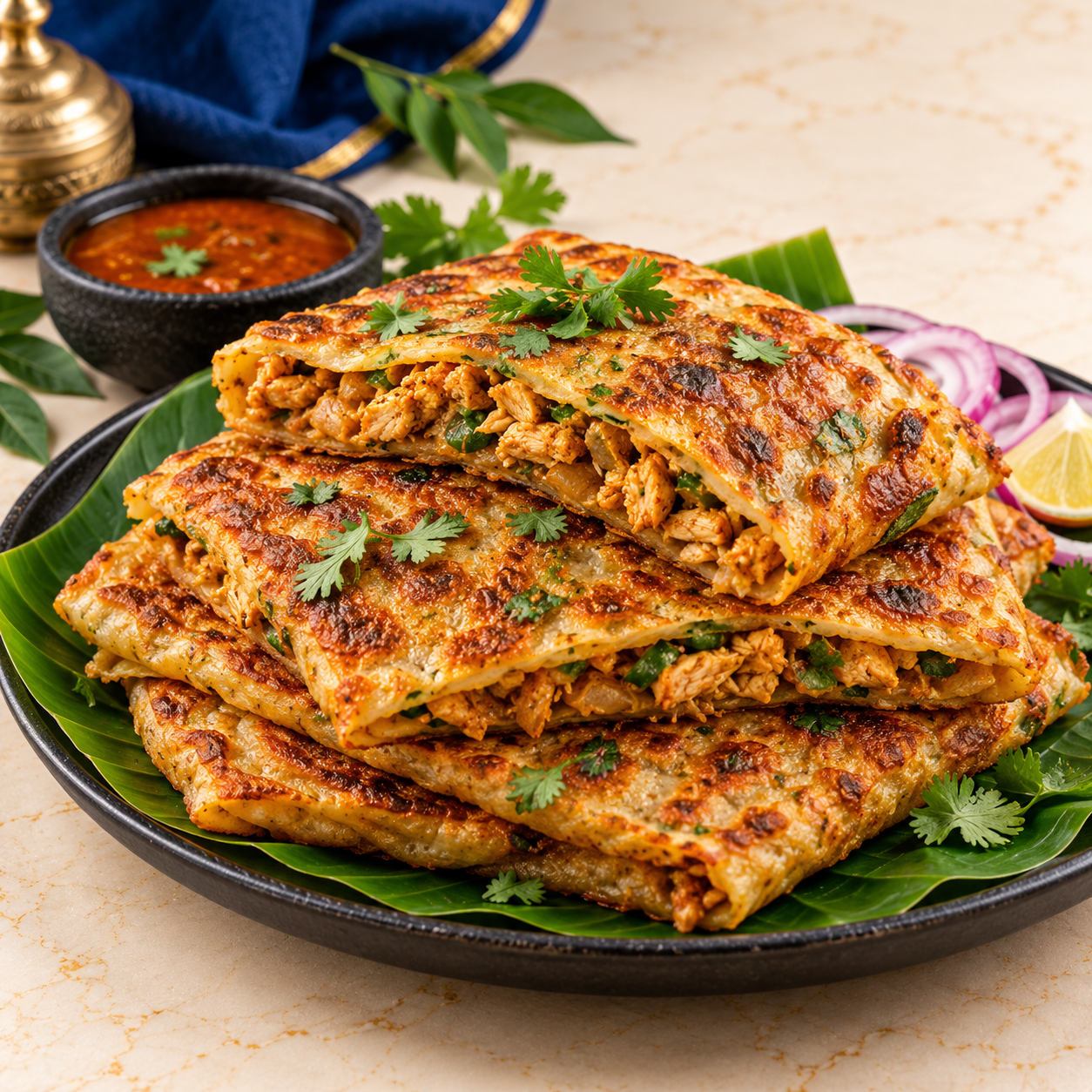 Murtabak Chicken at Kalam Restaurant