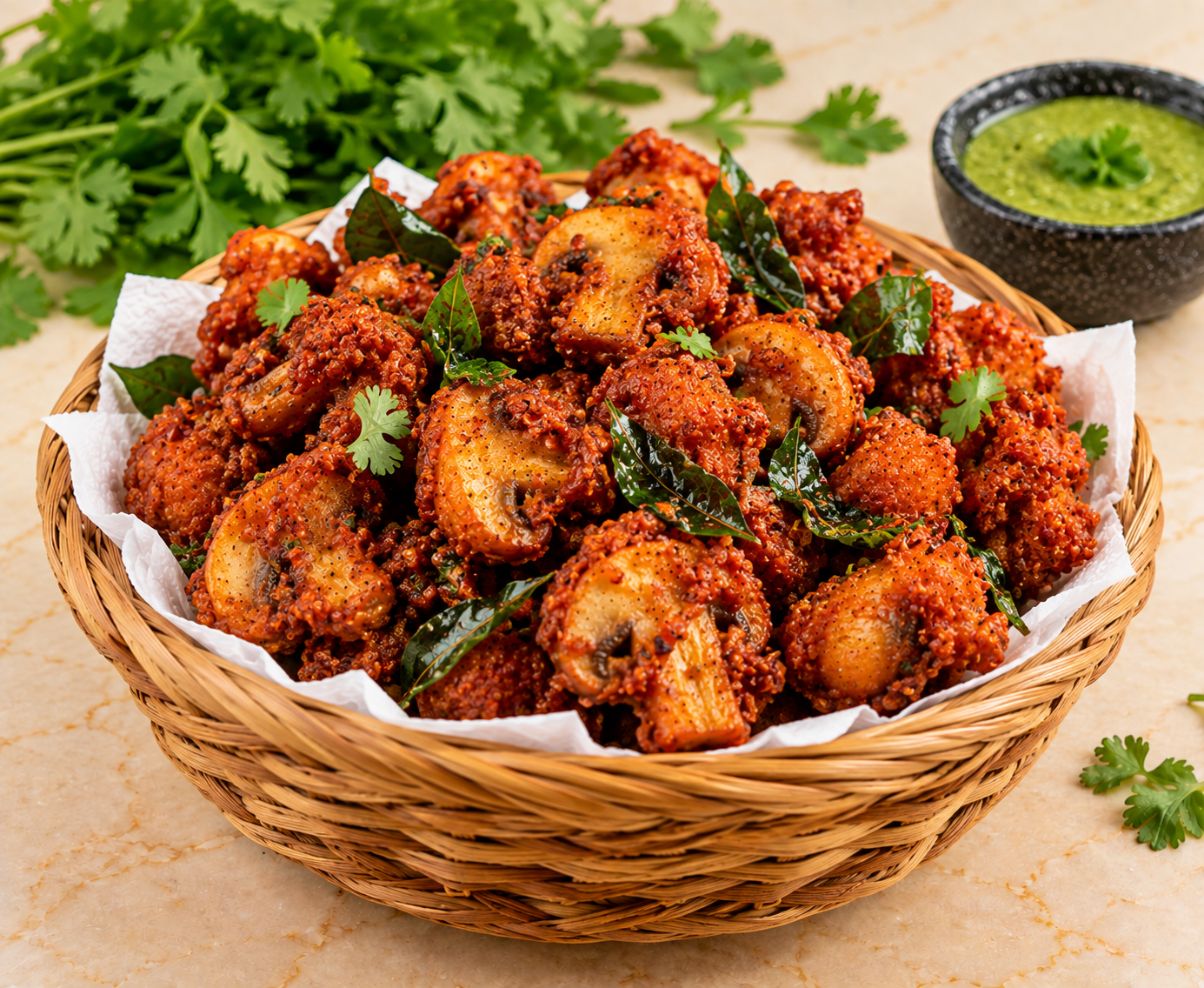 Mushroom 65 at Kalam Restaurant