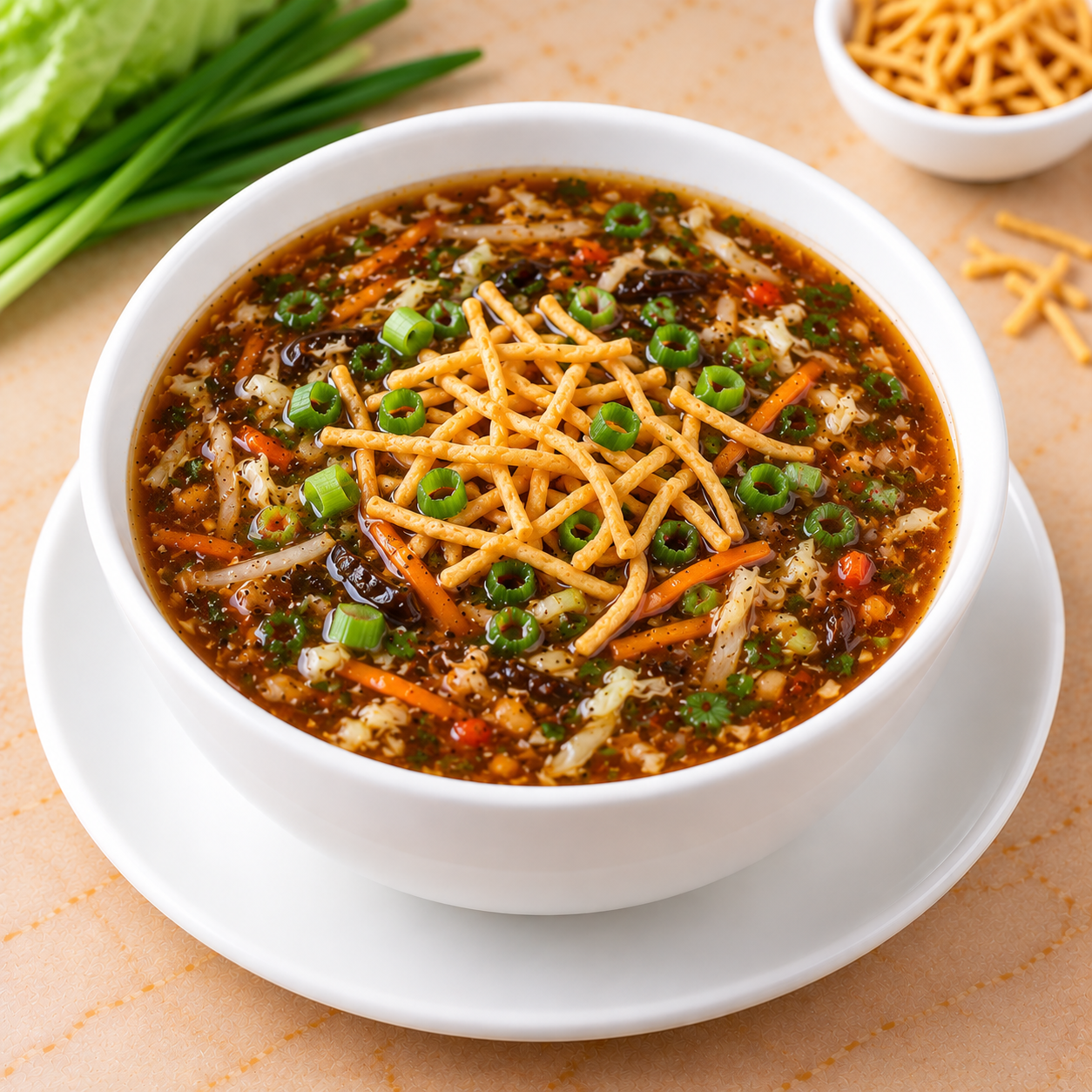 Veg Manchow Soup at Kalam Restaurant